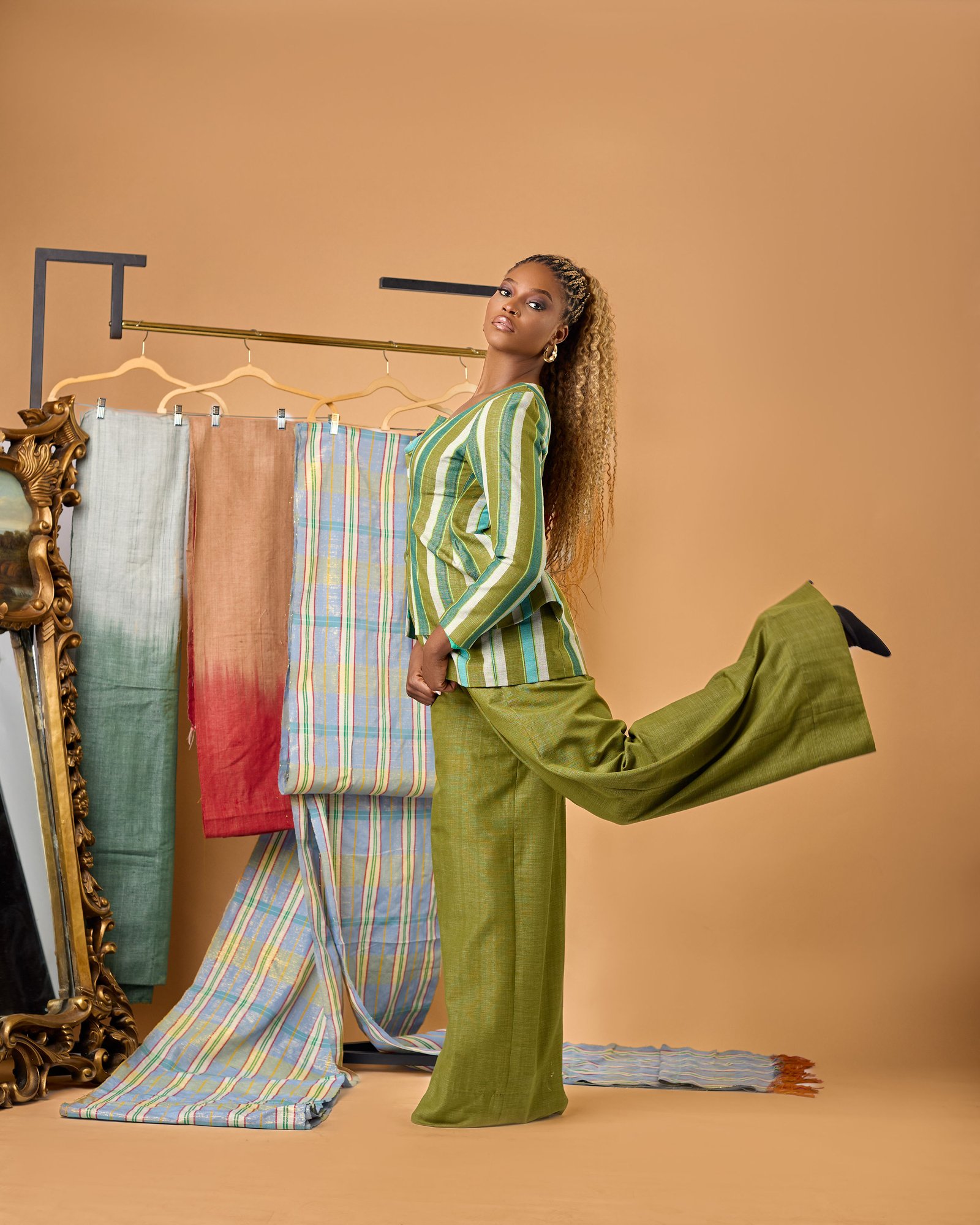 Rahila: Sculptural Hand-Loomed Ensemble