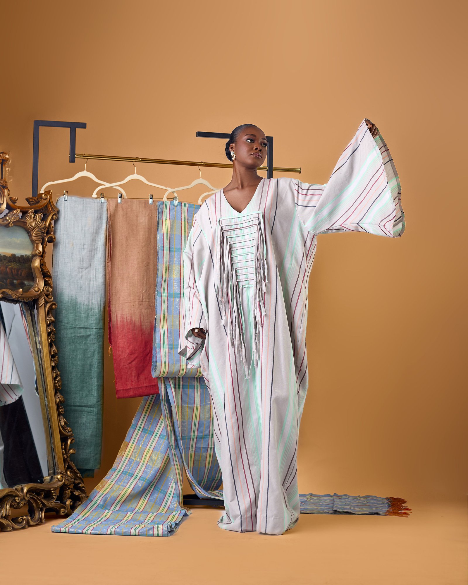 Zenara Architectural Hand-Loomed Tsaki Kaftan