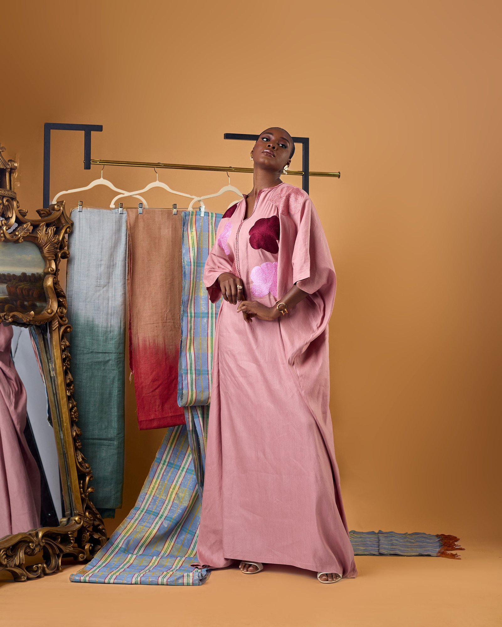 Nabila Sculptural Embroidered Kaftan