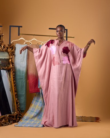 Nabila Sculptural Embroidered Kaftan